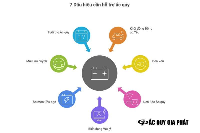 7 Dấu hiệu bạn cần gọi dịch vụ cứu hộ ắc quy ô tô