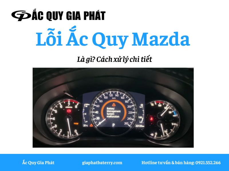 lỗi ắc quy mazda