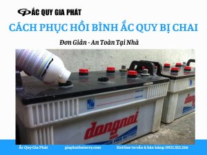 cách phục hồi ắc quy bị chai