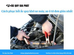 cách phục hồi bình ắc quy khô