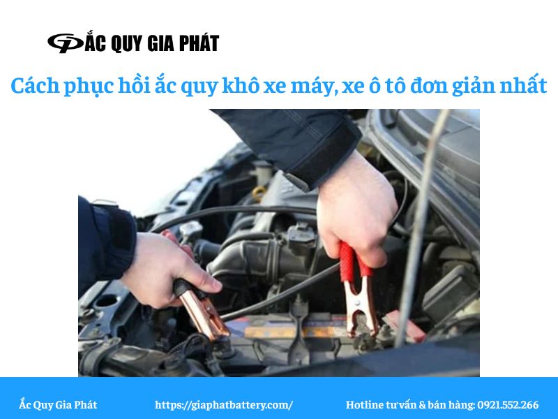 cách phục hồi bình ắc quy khô
