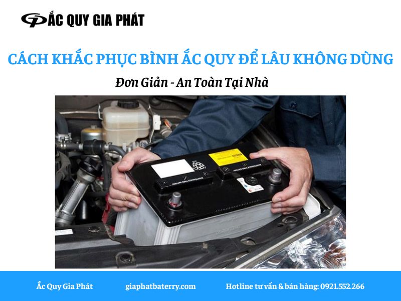 cách khắc phục bình ắc quy để lâu không dùng