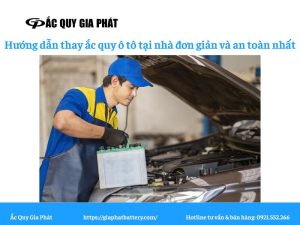 thay ắc quy ô tô tại nhà