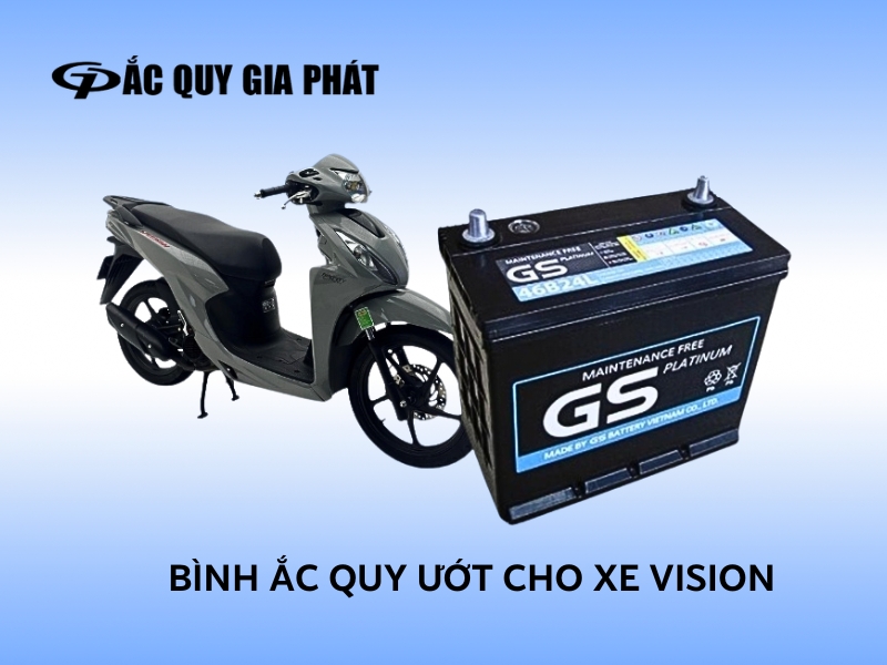 Bình ắc quy nước truyền thống cần bảo dưỡng thường xuyên cho xe Vision