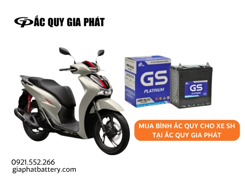 Dịch vụ thay ắc quy xe SH tận nơi chuyên nghiệp tại Ắc Quy Gia Phát