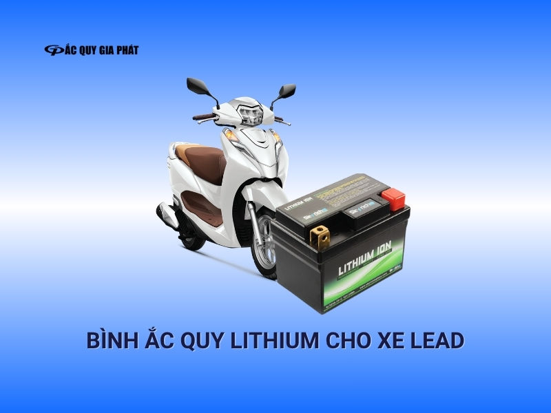 Bình ắc quy xe Lithium cho xe Lead
