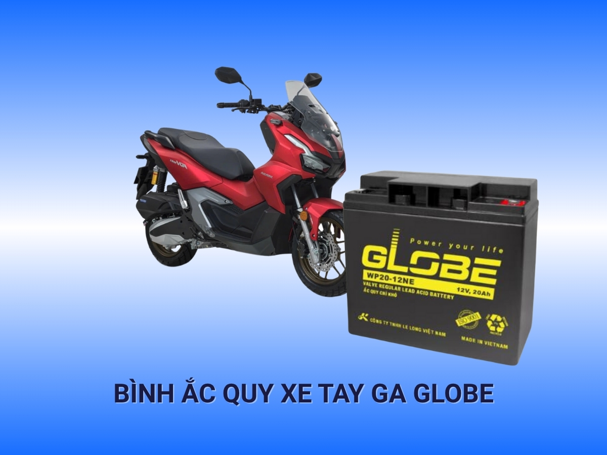 Bình ắc quy xe tay ga Globe