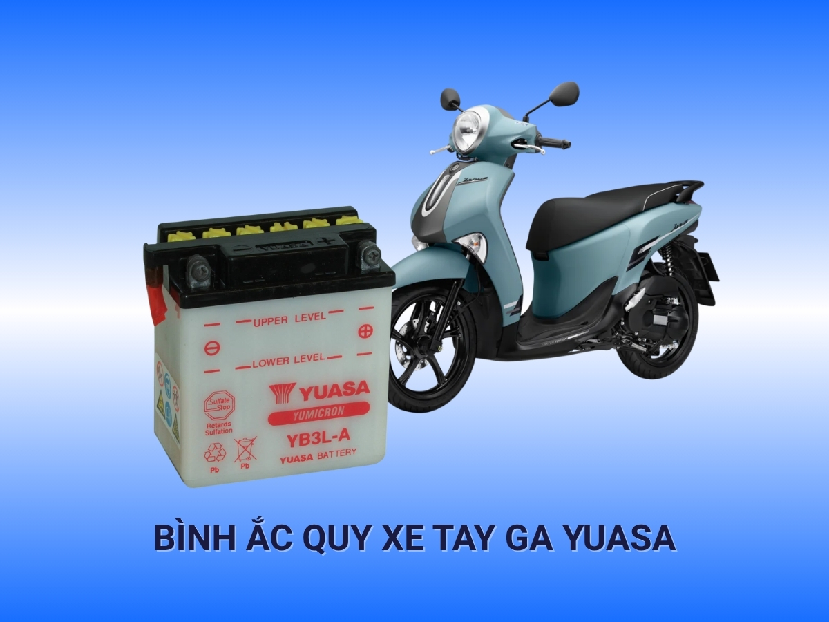Bình ắc quy xe tay ga Yuasa