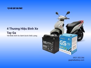 Bình xe tay ga tại Ắc Quy Gia Phát
