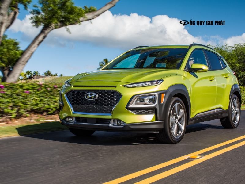 Xe màu xanh lục Hyundai Kona