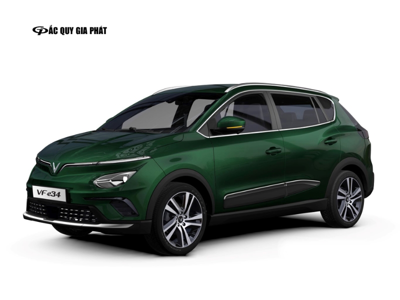 Xe màu xanh lục VinFast VF e34