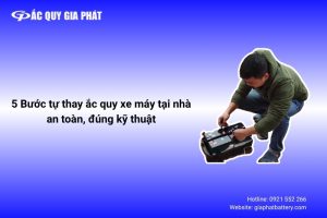 5 bước tự thay ắc quy xe máy tại nhà