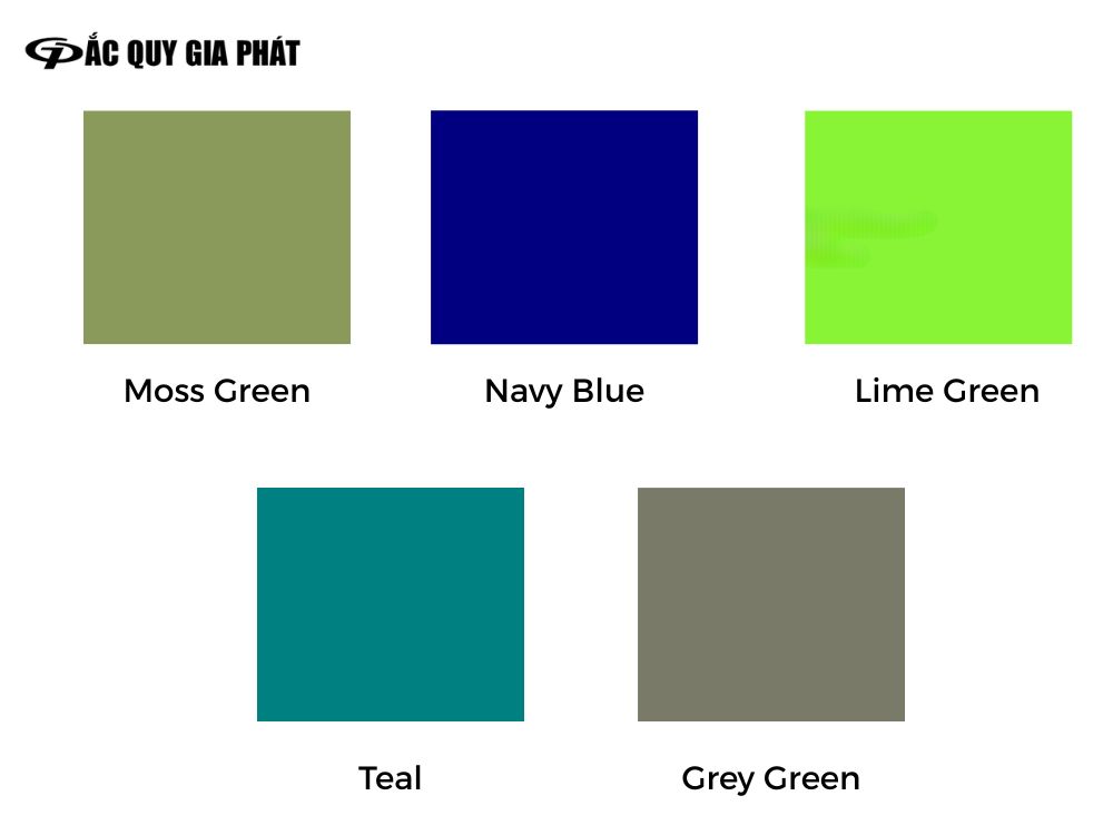 So sánh cân nhắc cho các chủ xe ưa thích màu xanh