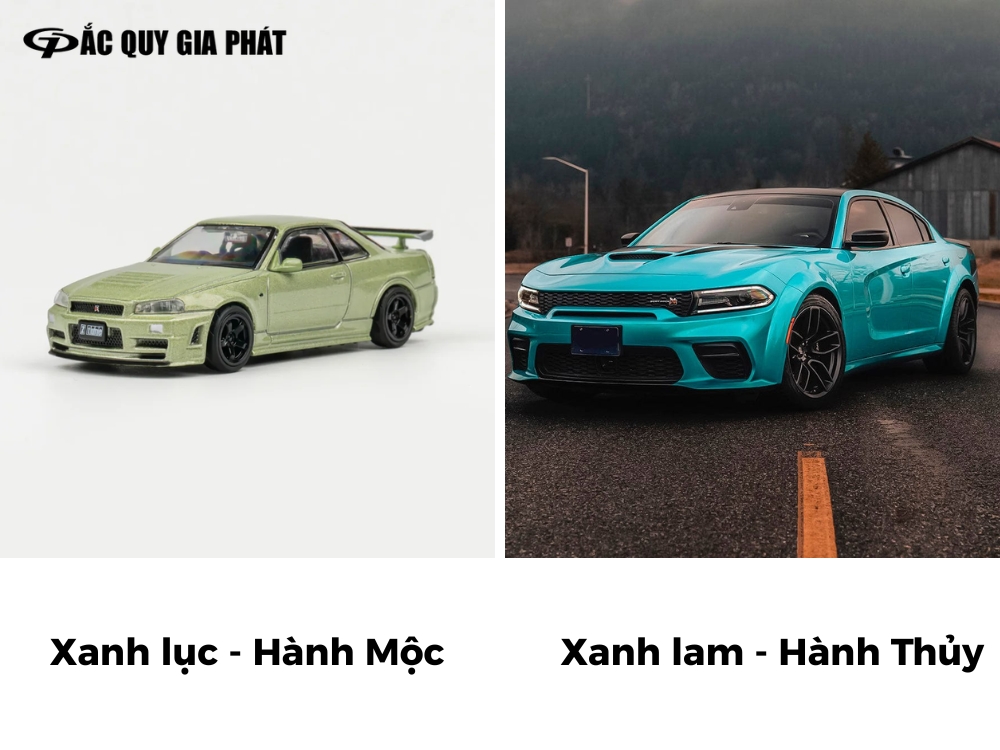 Xe màu xanh ngọc hợp mệnh với chủ xe mệnh Thuỷ
