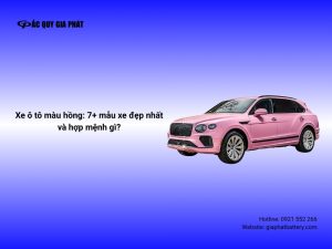 Mẫu xe ô tô màu hồng ấn tượng nhất