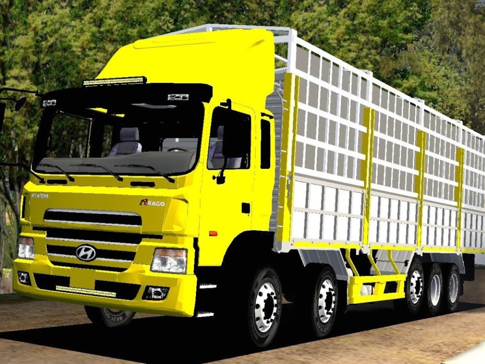 Xe tải màu vàng của Huyndai hay Hino cũng là một biểu tượng trong ngành vận tải